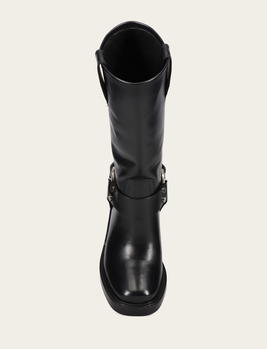 Women's Black Kate Harness Boots Black - Frye