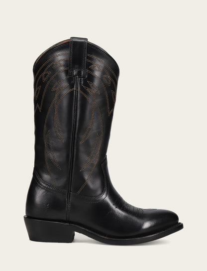 Women's Black Billy Pull On Deco Stitch Boots Black - Frye