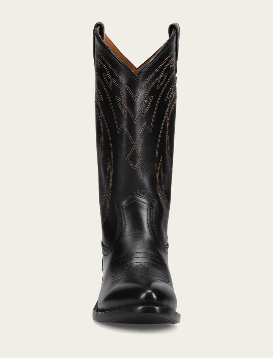 Women's Black Billy Pull On Deco Stitch Boots Black - Frye
