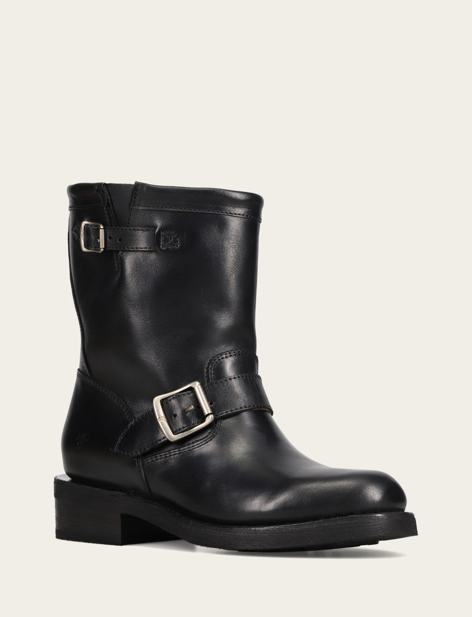 Women's Black Viv Short Engineer Boot Black - Frye