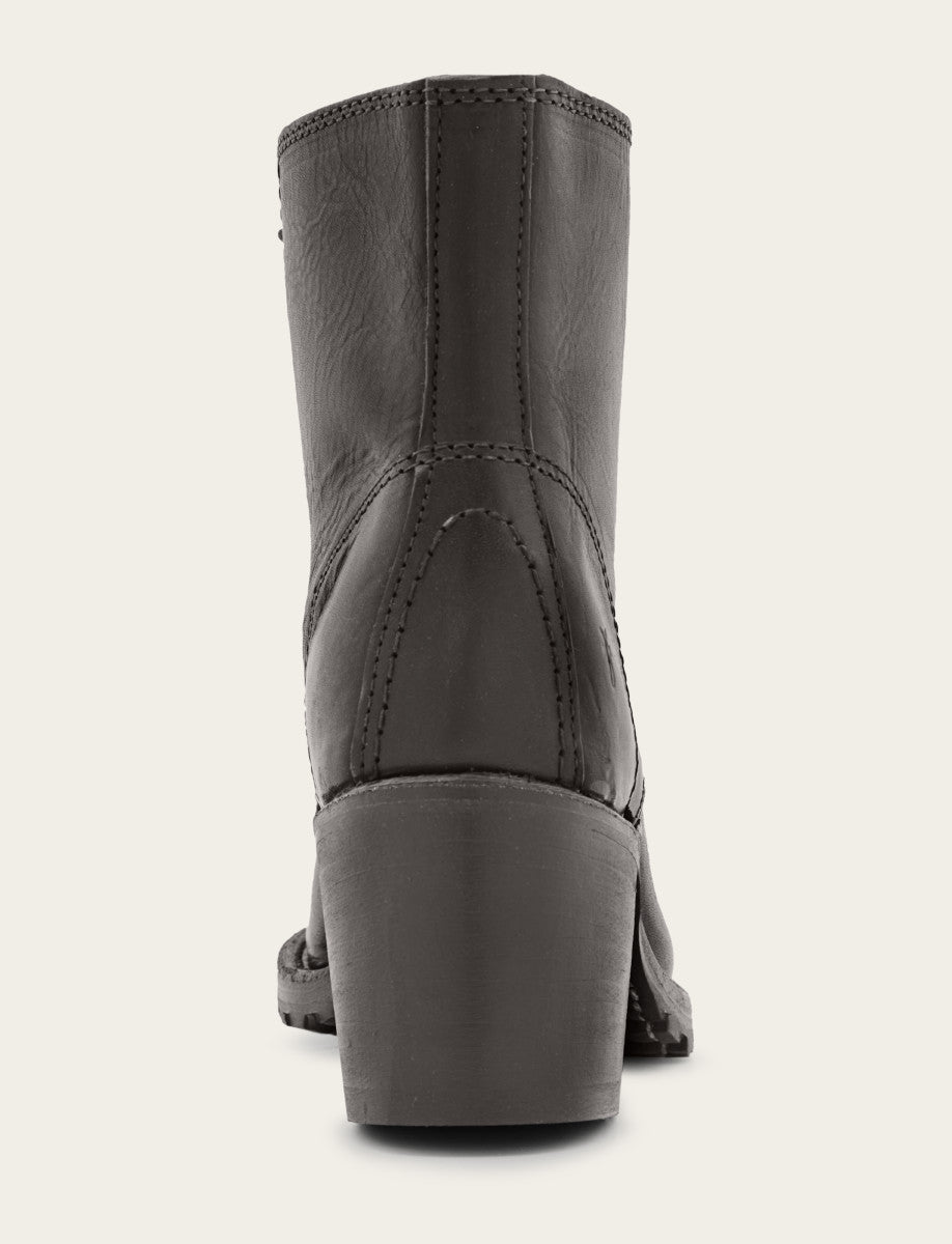 Women's Black Sabrina 6G Lace Up Boots Black - Frye