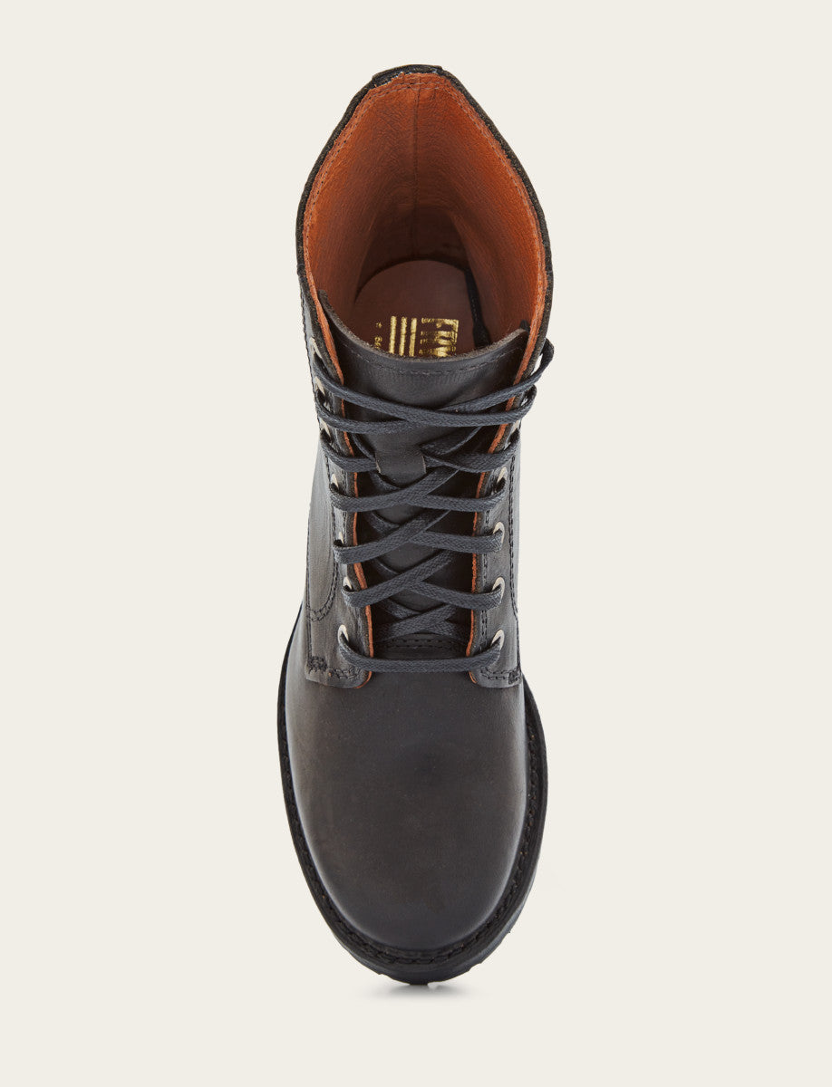 Women's Black Sabrina 6G Lace Up Boots Black - Frye