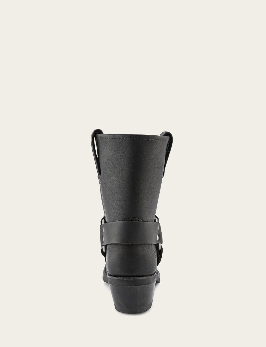 Women's Black Harness 8R Boots Black - Frye