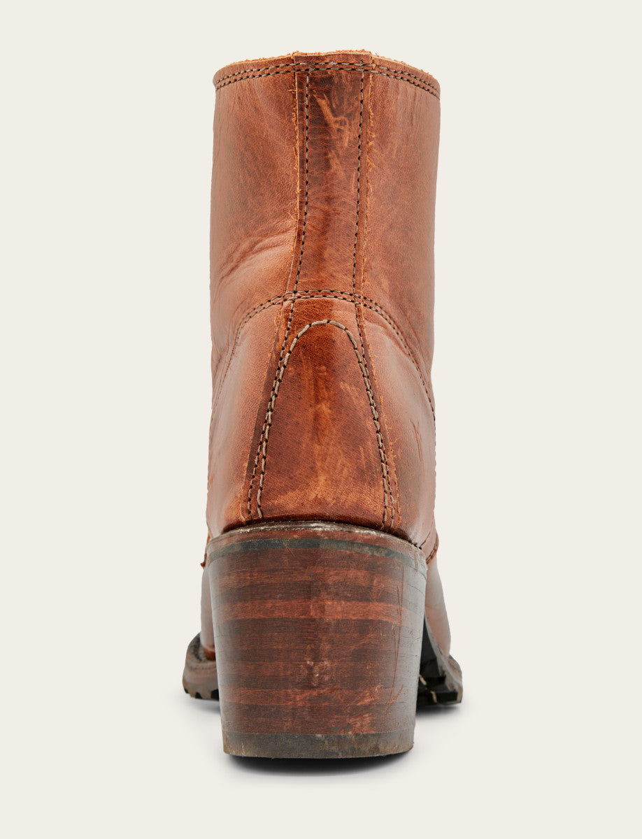 Women's Cognac Sabrina 6G Lace Up Boots Cognac - Frye