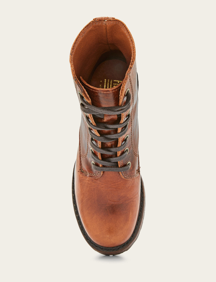 Women's Cognac Sabrina 6G Lace Up Boots Cognac - Frye