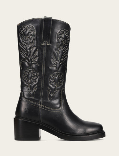 Women's Black Kate Deco Stitch Boot Black - Frye