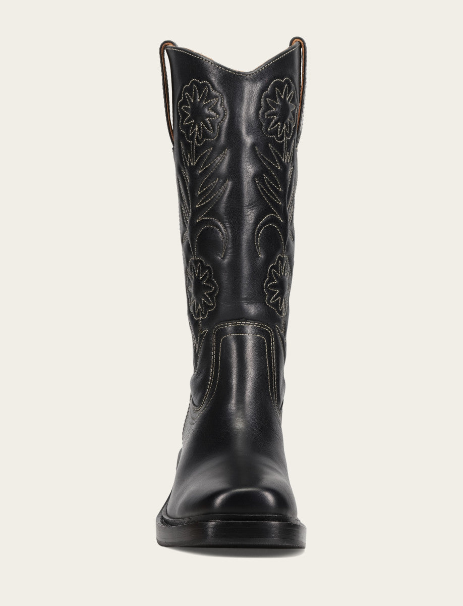 Women's Black Kate Deco Stitch Boot Black - Frye