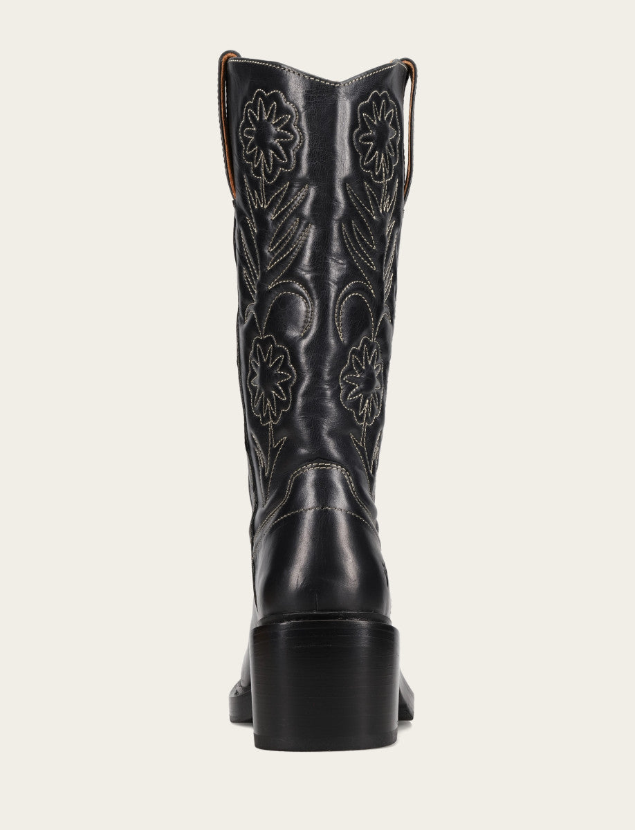 Women's Black Kate Deco Stitch Boot Black - Frye