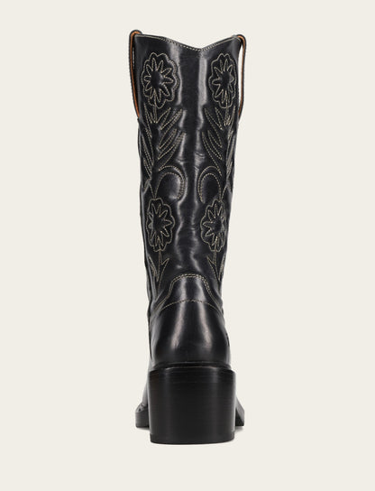 Women's Black Kate Deco Stitch Boot Black - Frye