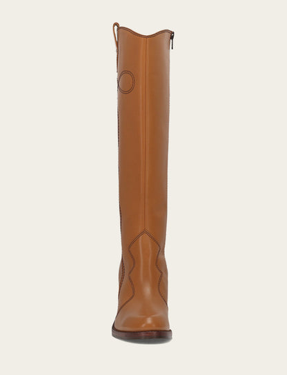 Women’s Caramel Corinne Deco Stitch Tall Boots Caramel - Frye