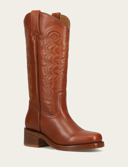 Women's Walnut Campus Deco Stitch Boot Walnut - Frye