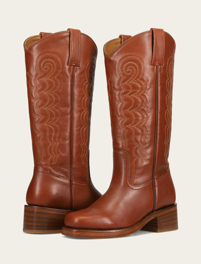 Women's Walnut Campus Deco Stitch Boot Walnut - Frye