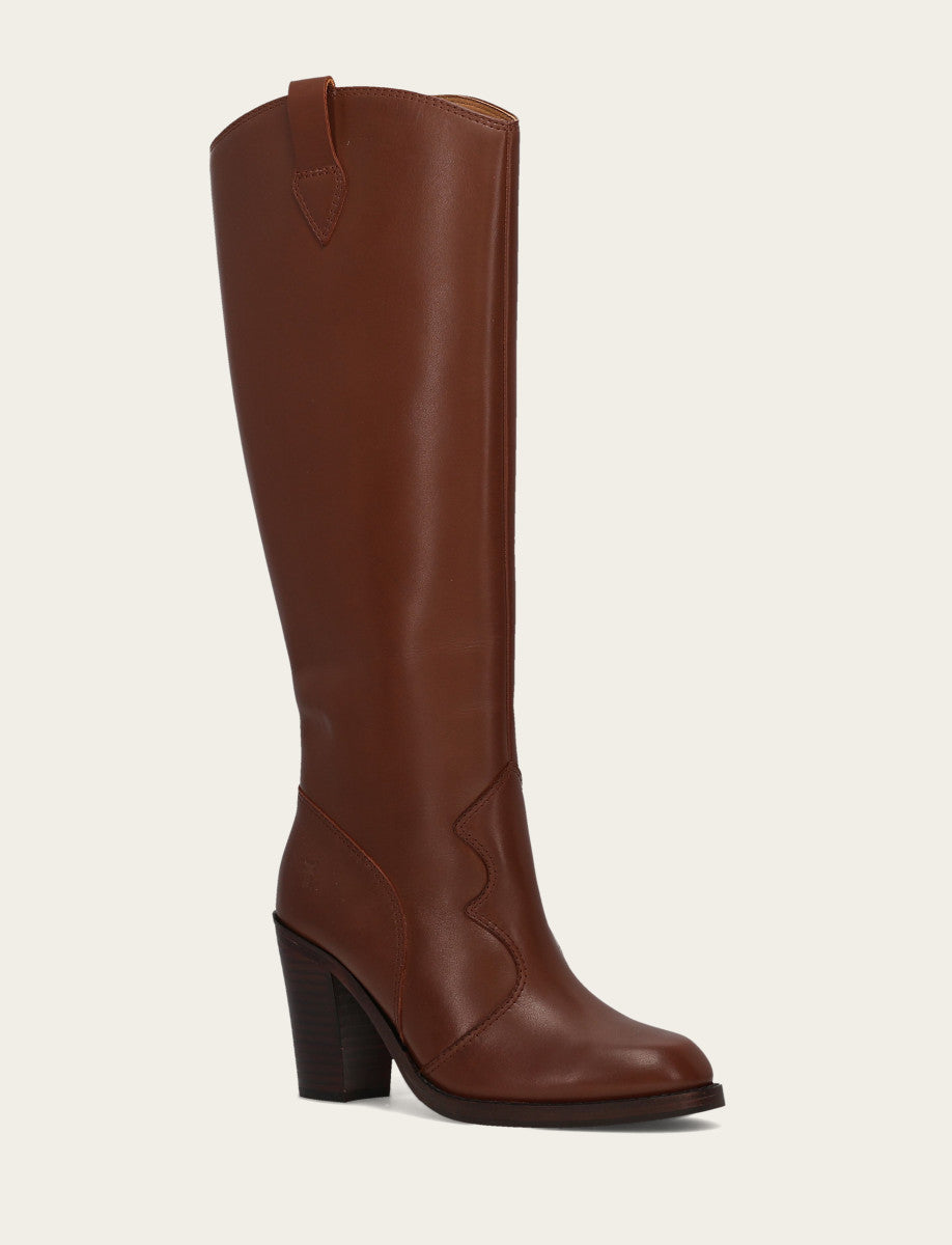Women's Walnut Corinne Tall Boot Walnut - Frye