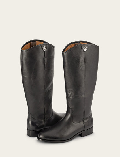 Women's Black Melissa Button 2 Boots Black - Frye