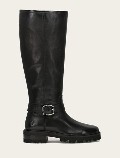 Women's Black Olivia Buckle Tall Boot Black - Frye