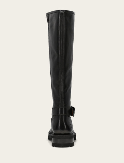 Women's Black Olivia Buckle Tall Boot Black - Frye