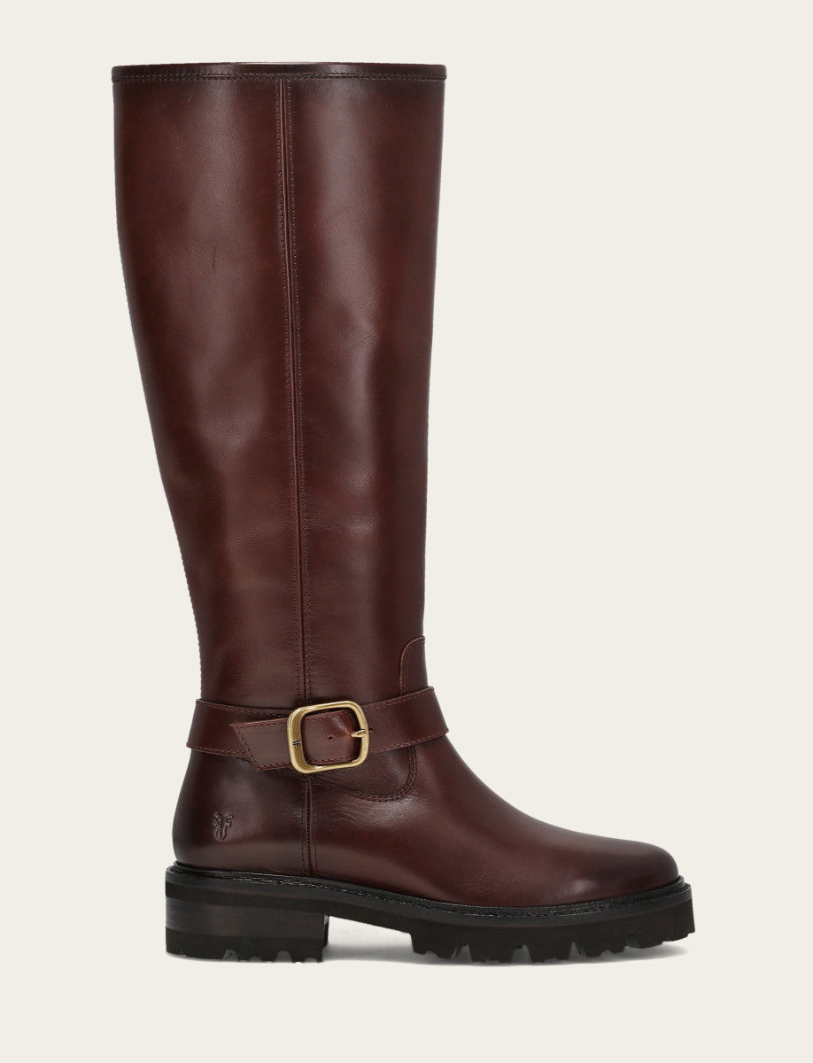 Women's Bourbon Olivia Buckle Tall Boot Bourbon - Frye
