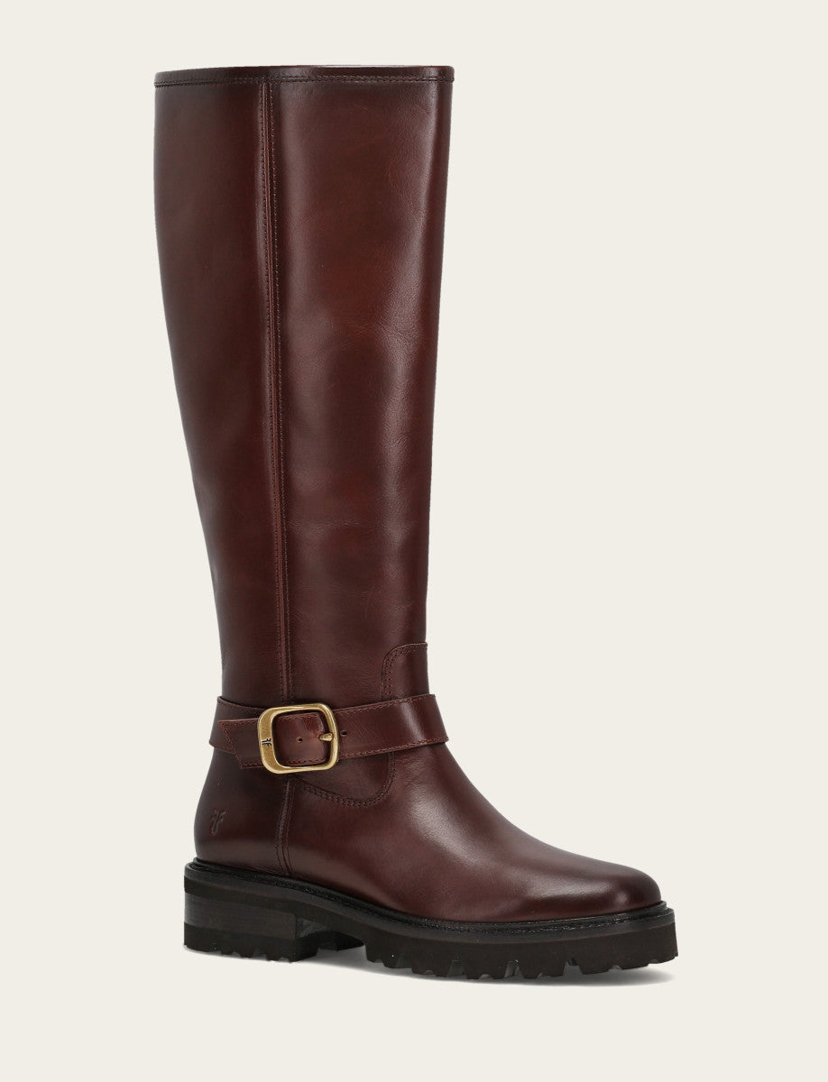 Women's Bourbon Olivia Buckle Tall Boot Bourbon - Frye