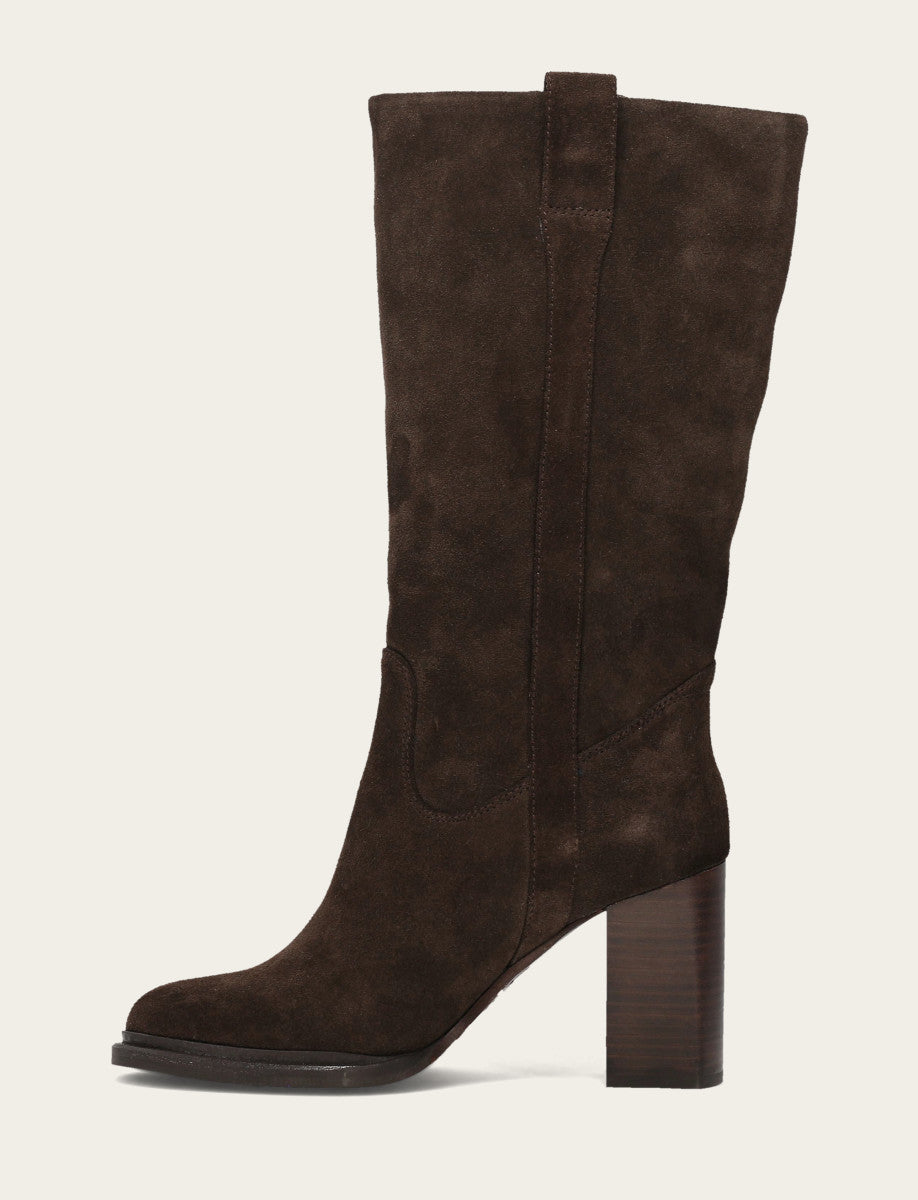 Women's Dark Brown Alex Slouchy Mid Boot Dark Brown - Frye