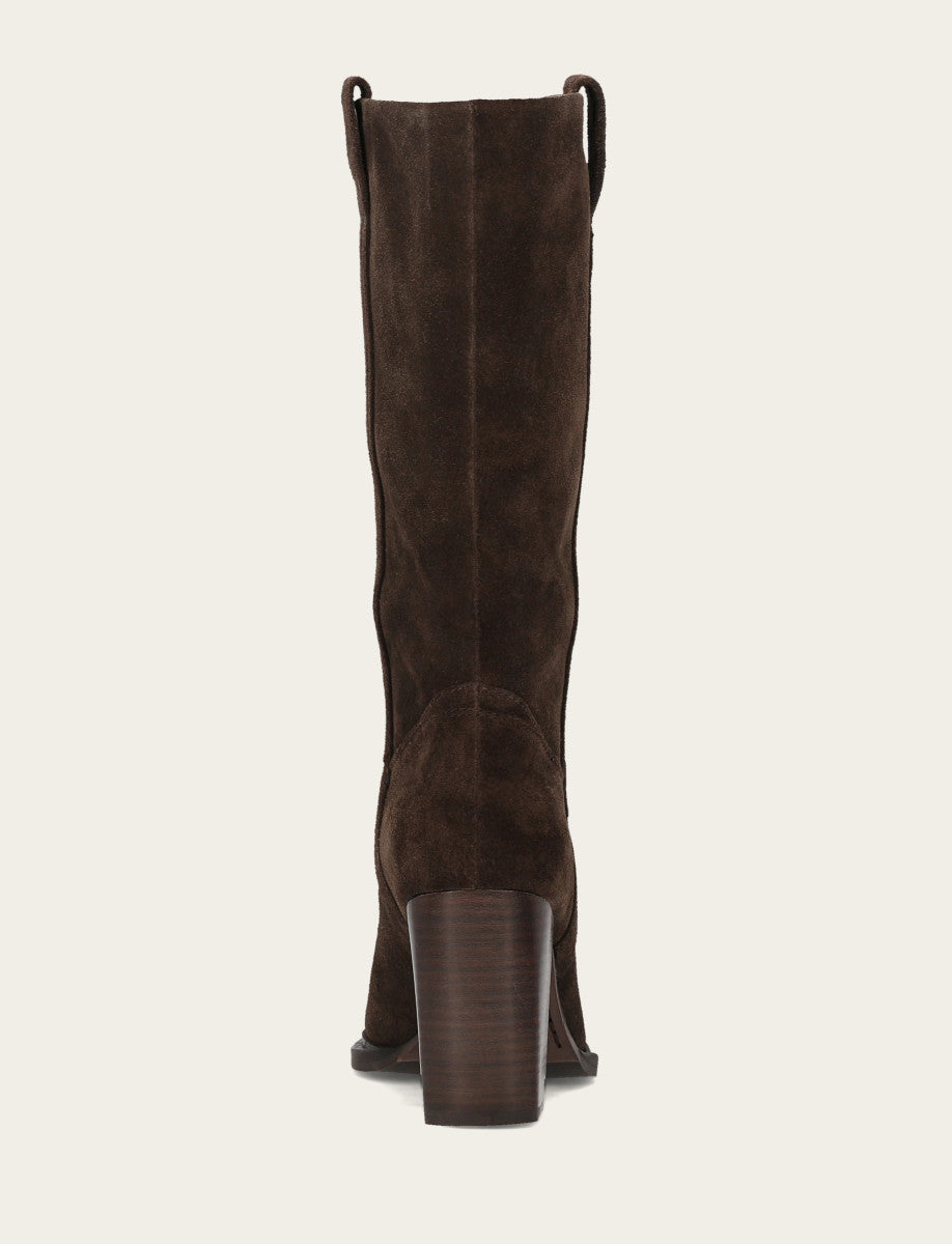Women's Dark Brown Alex Slouchy Mid Boot Dark Brown - Frye