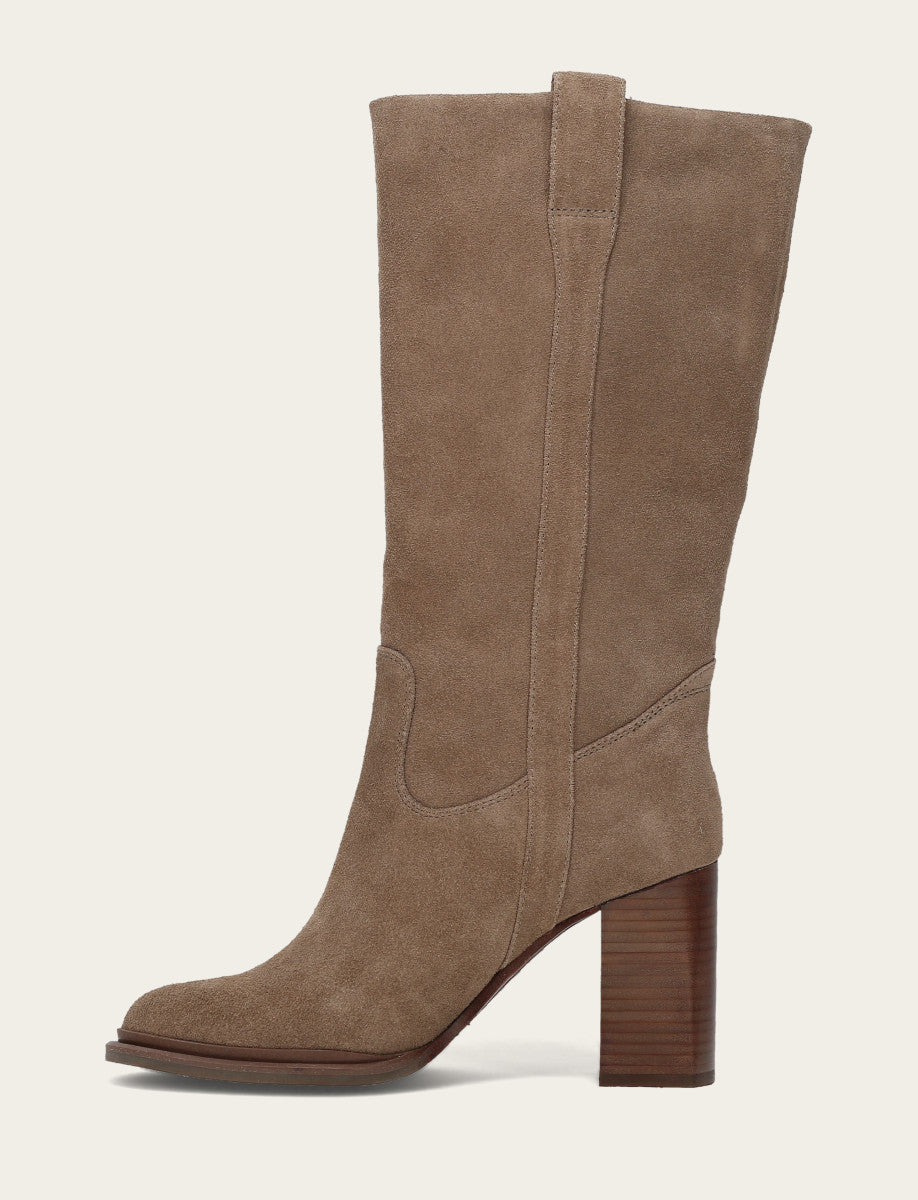 Women's Dark Taupe Alex Slouchy Mid Boot Dark Taupe - Frye