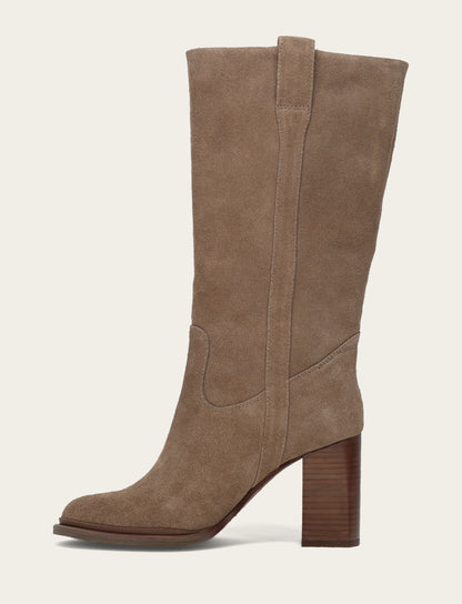 Women's Dark Taupe Alex Slouchy Mid Boot Dark Taupe - Frye