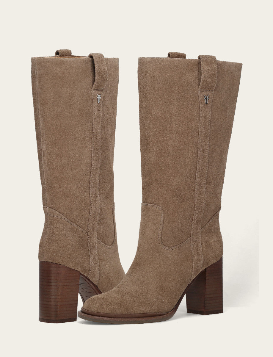 Women's Dark Taupe Alex Slouchy Mid Boot Dark Taupe - Frye