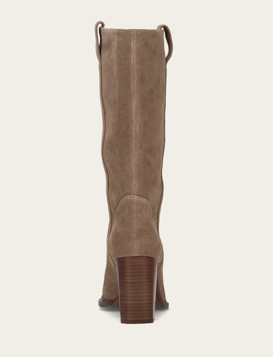 Women's Dark Taupe Alex Slouchy Mid Boot Dark Taupe - Frye