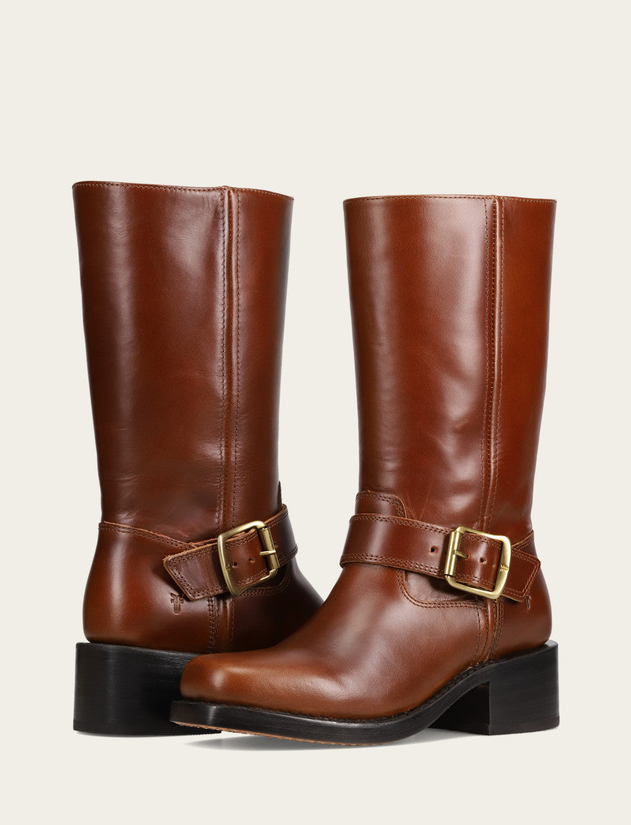 Women's Saddle Campus Buckle Boot Saddle - Frye