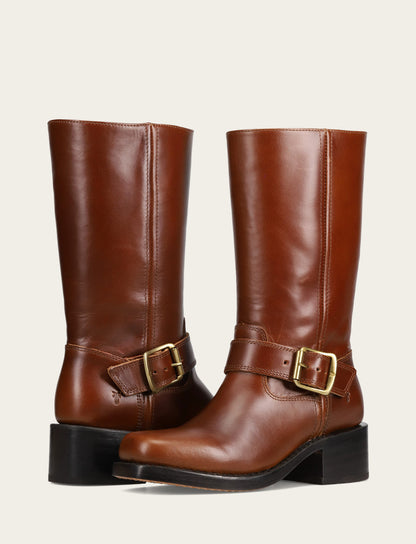 Women's Saddle Campus Buckle Boot Saddle - Frye