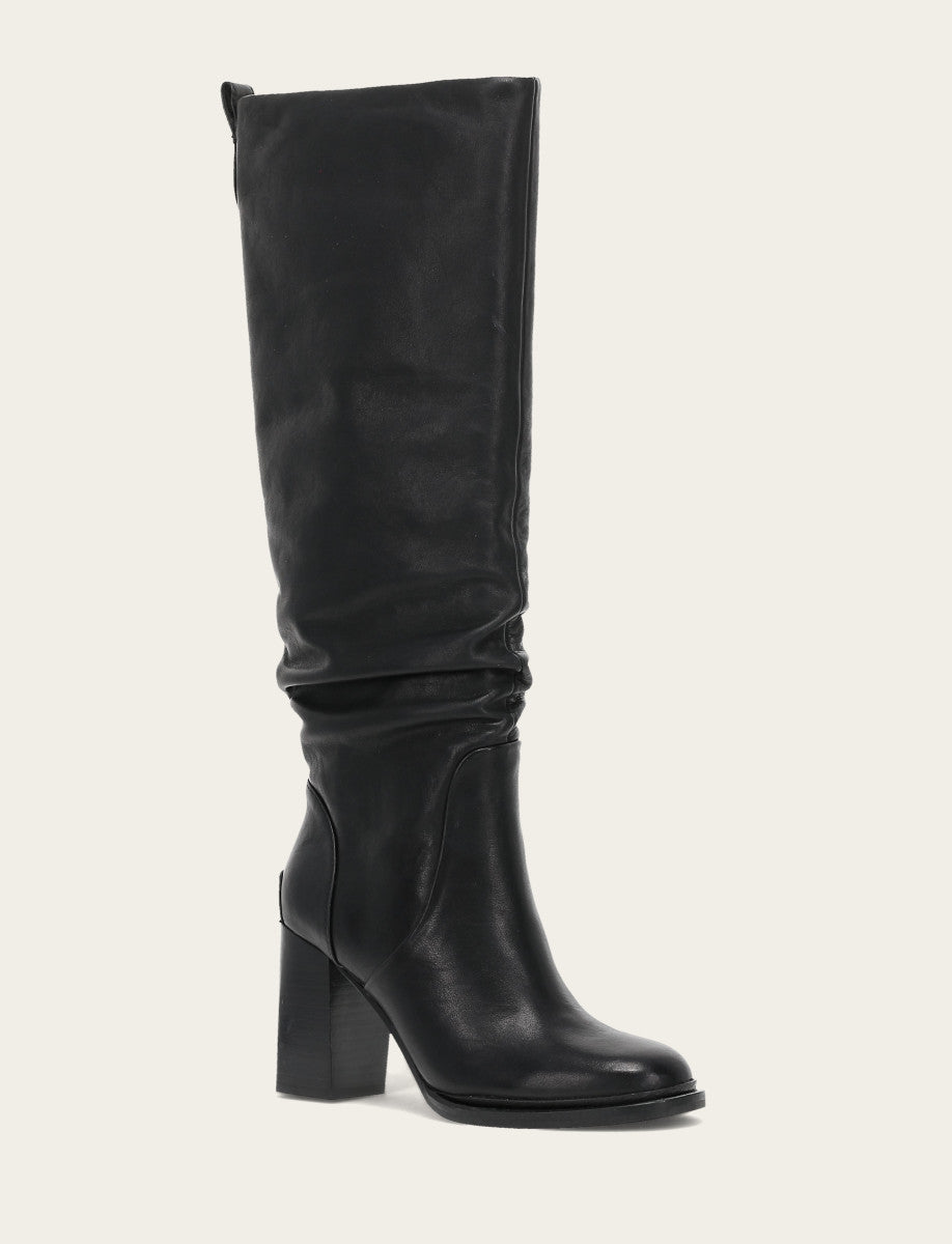 Black Alex Softy Tall Wide Calf Boot Black - Frye