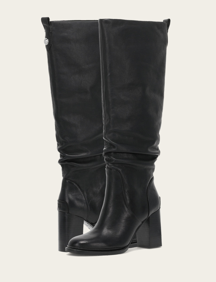 Black Alex Softy Tall Wide Calf Boot Black - Frye