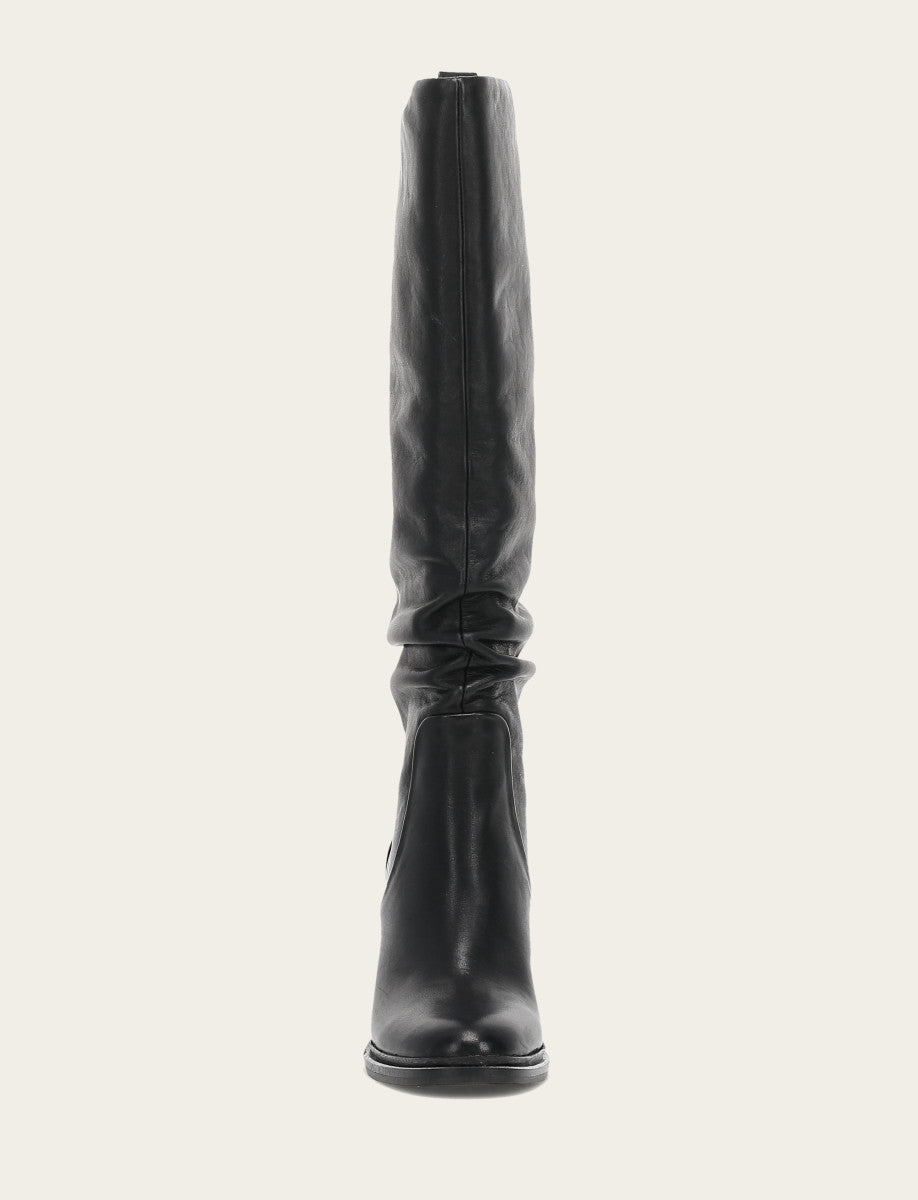 Black Alex Softy Tall Wide Calf Boot Black - Frye