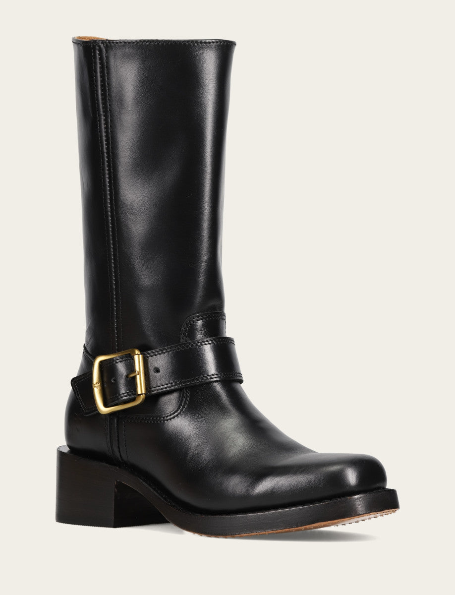 Women's Black Campus Buckle Boot Black - Frye