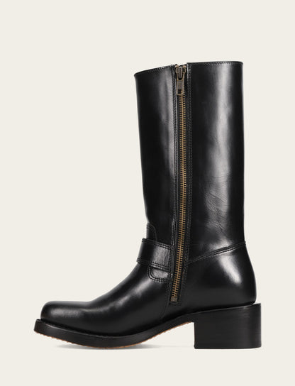 Women's Black Campus Buckle Boot Black - Frye