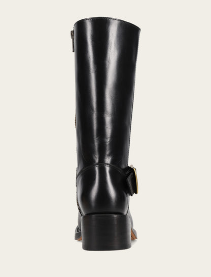 Women's Black Campus Buckle Boot Black - Frye