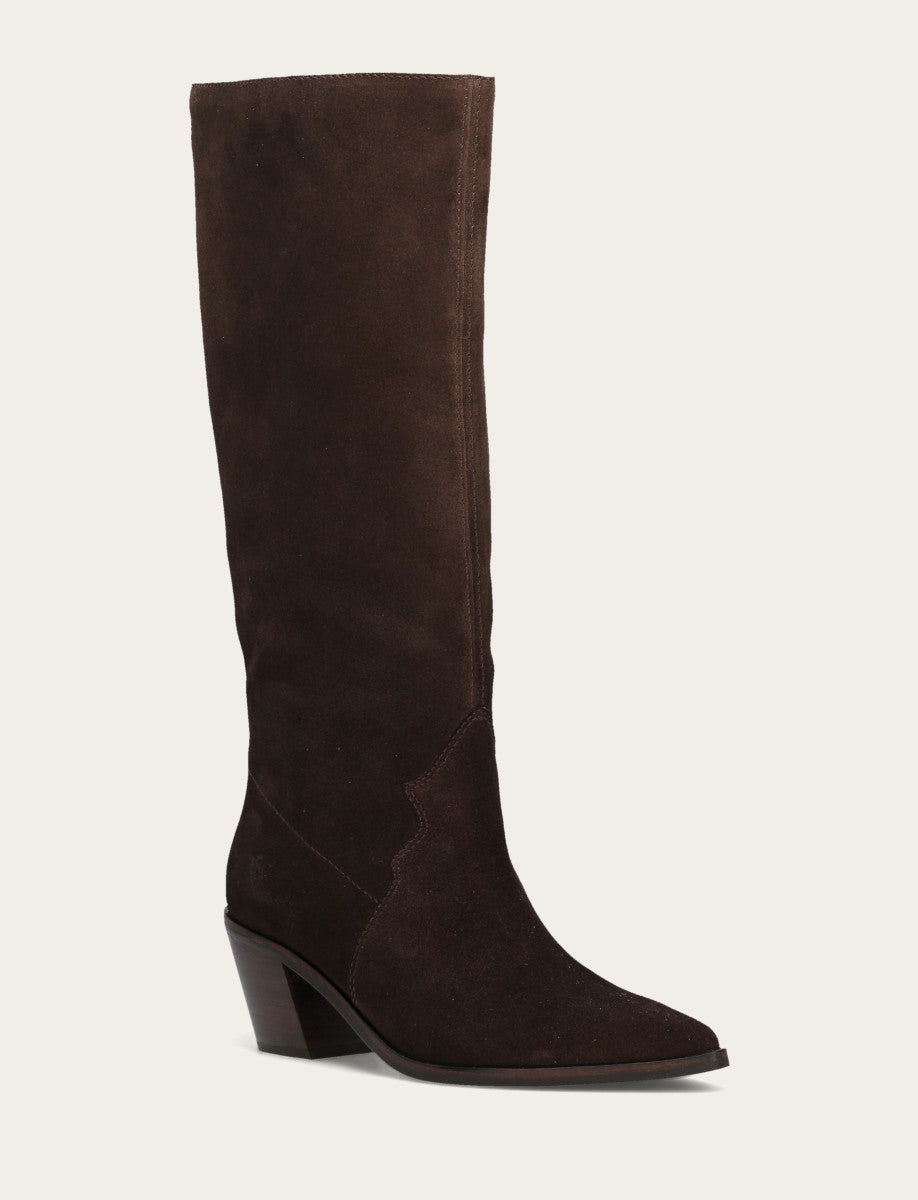 Women's Dark Brown Sara Slouchy Boot Dark Brown - Frye