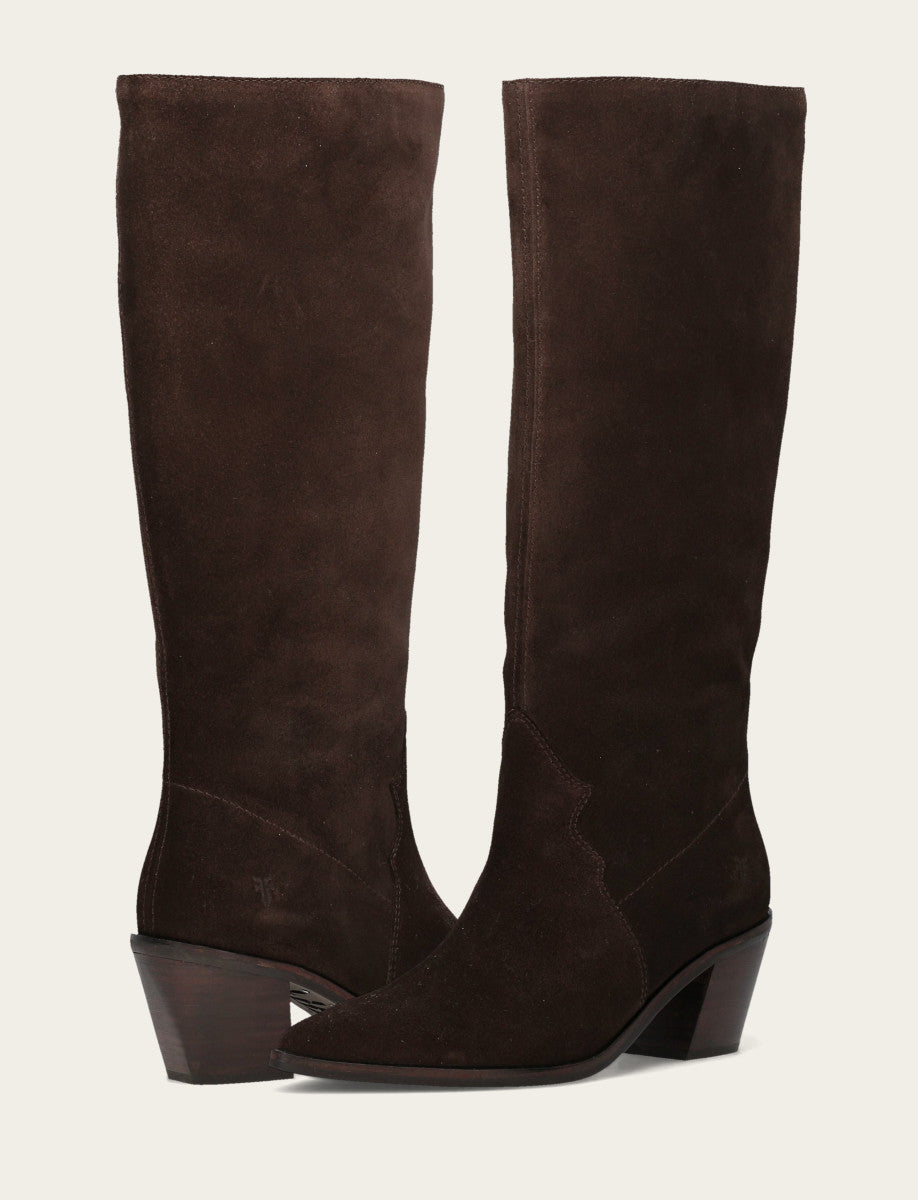 Women's Dark Brown Sara Slouchy Boot Dark Brown - Frye