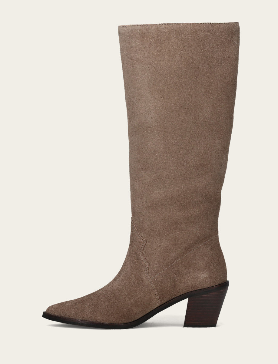 Women's Dark Taupe Sara Slouchy Boot Dark Taupe - Frye