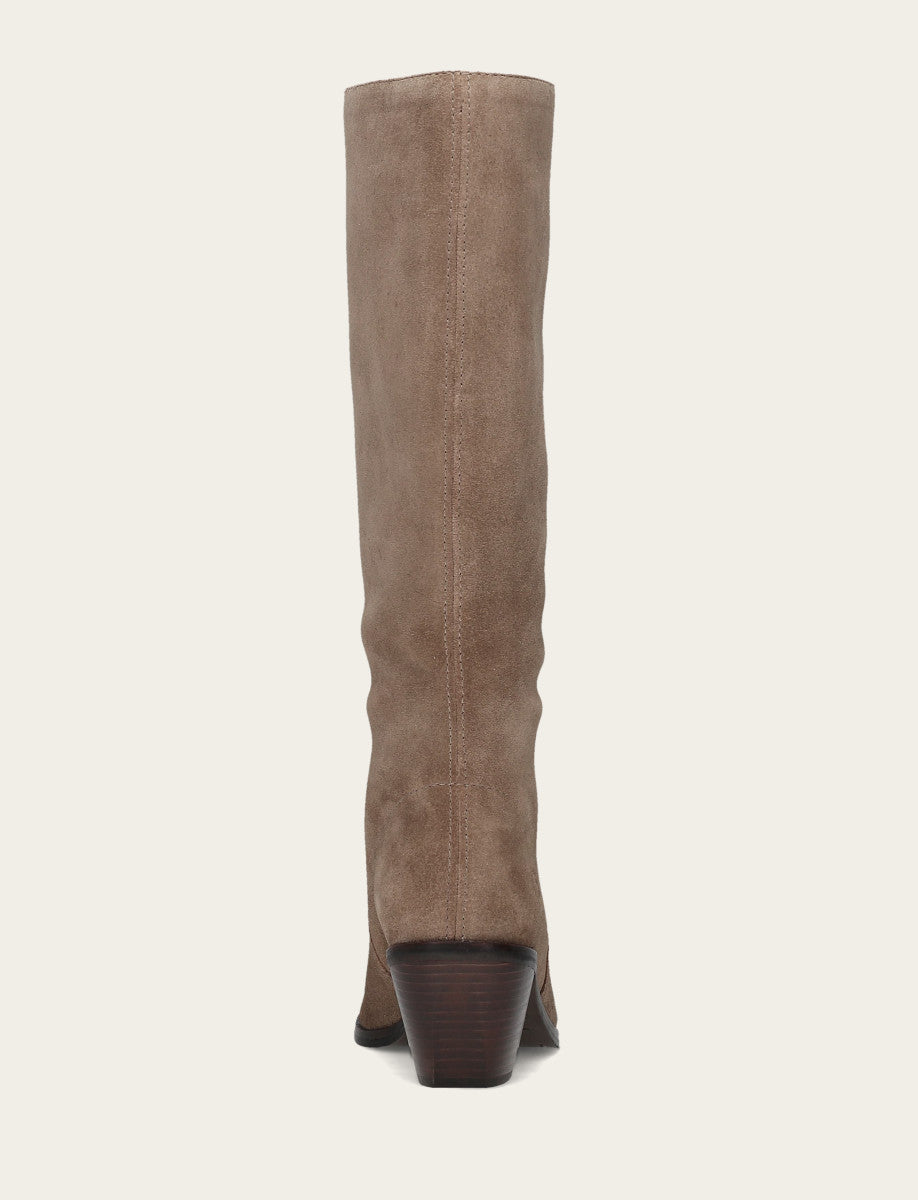 Women's Dark Taupe Sara Slouchy Boot Dark Taupe - Frye