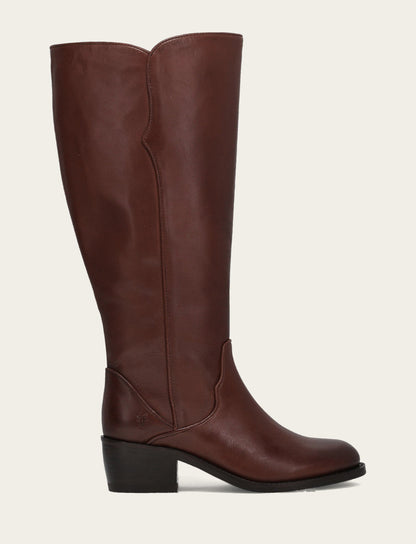 Women's Saddle Carson 2 Piping Tall Wide Calf Boot Saddle - Frye