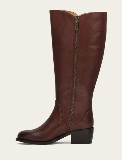 Women's Saddle Carson 2 Piping Tall Wide Calf Boot Saddle - Frye