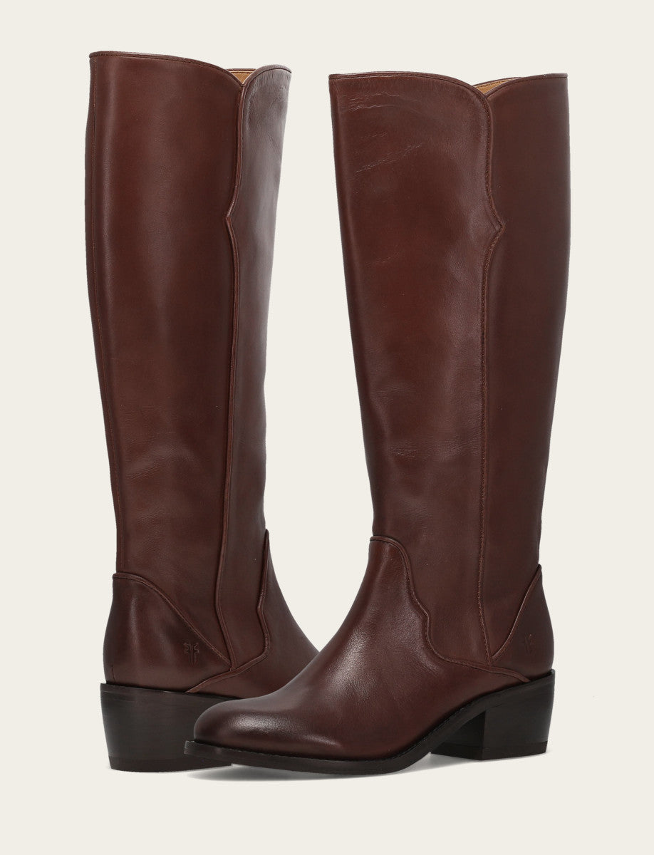 Women's Saddle Carson 2 Piping Tall Boot Saddle - Frye