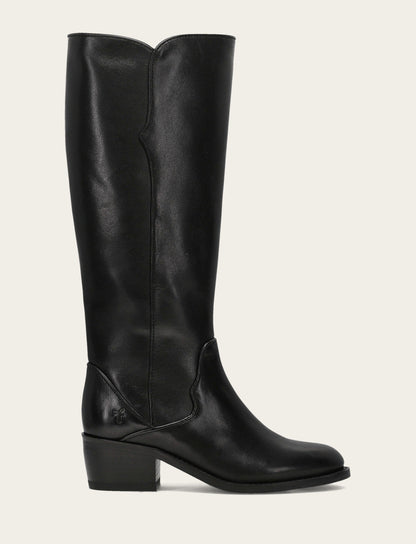 Women's Black Carson 2 Piping Tall Boot Black - Frye