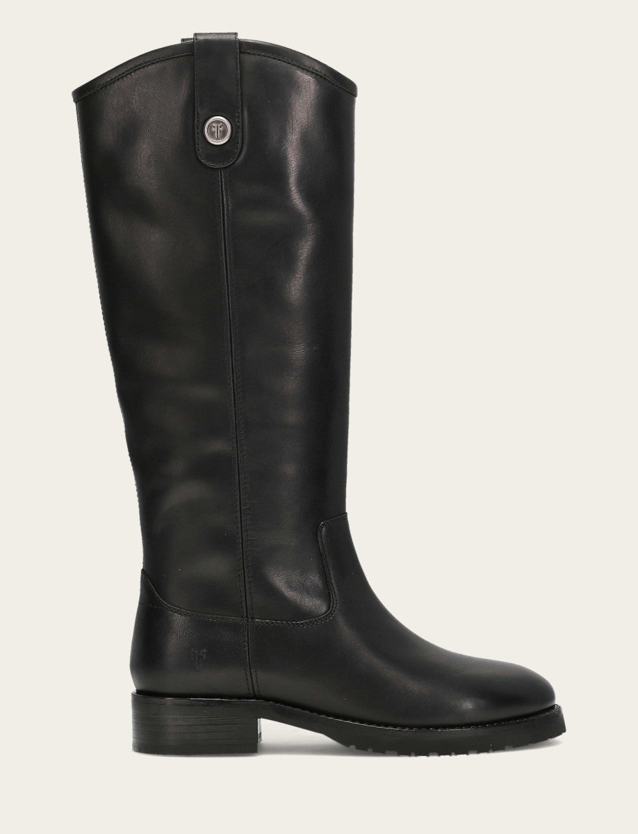 Women’s Black Wide Calf Melissa Lug Button Tall Boots | Frye Black - Frye