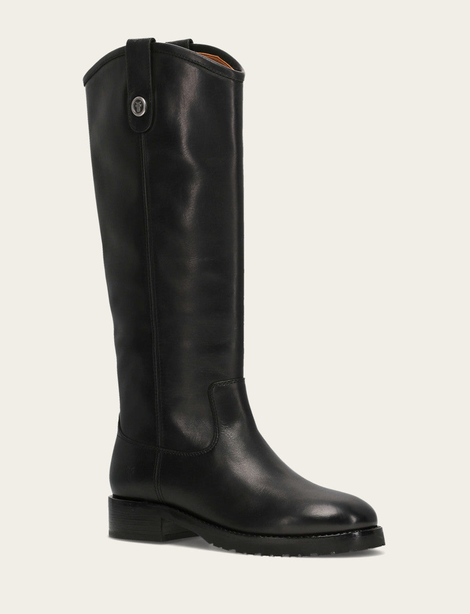 Women’s Black Wide Calf Melissa Lug Button Tall Boots | Frye Black - Frye