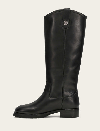 Women’s Black Wide Calf Melissa Lug Button Tall Boots | Frye Black - Frye