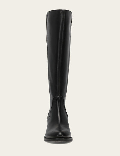 Women's Black Carson 2 Piping Tall Wide Calf Boot Black - Frye