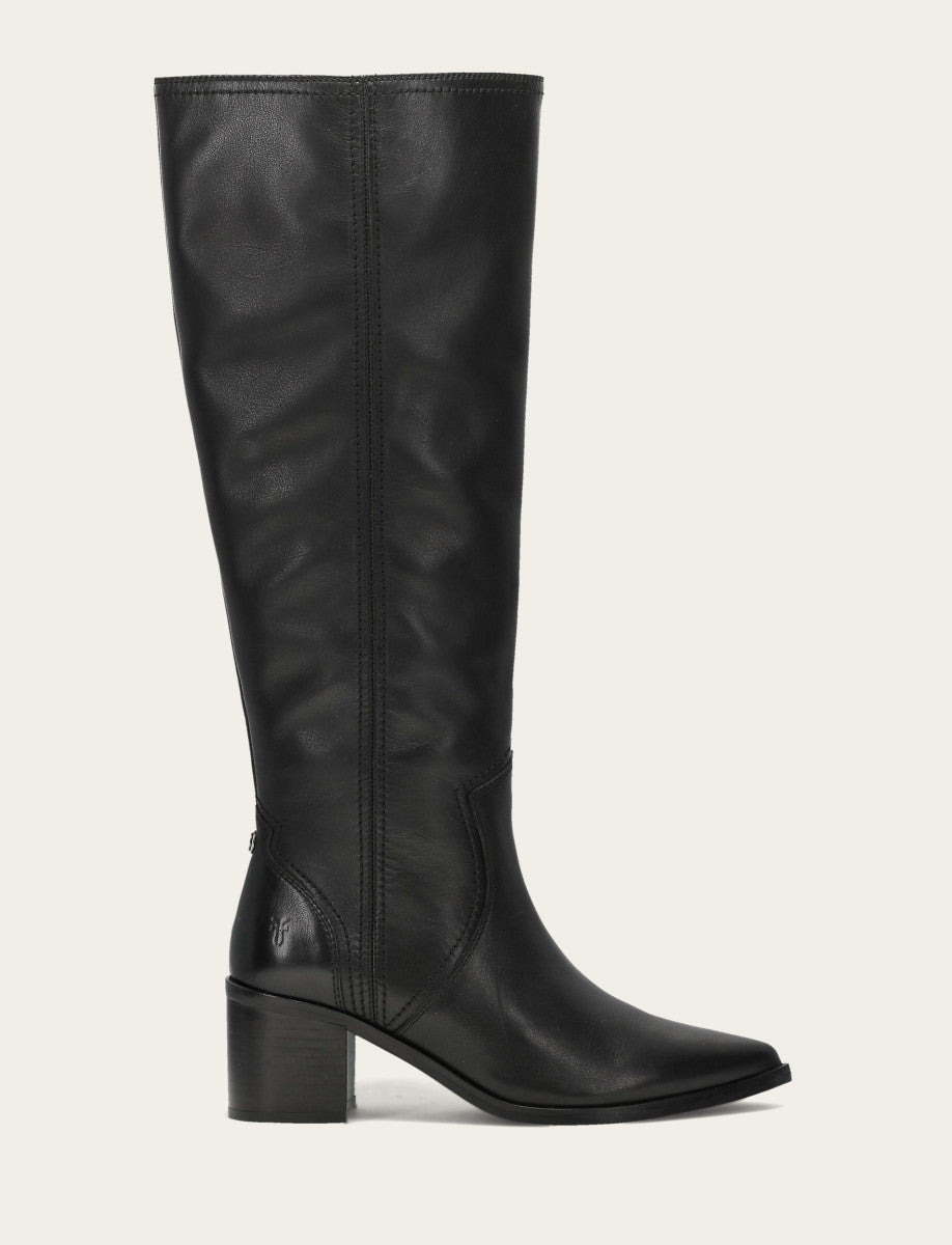 Women's Black Sadie Softy Tall Wide Calf Boot Black - Frye