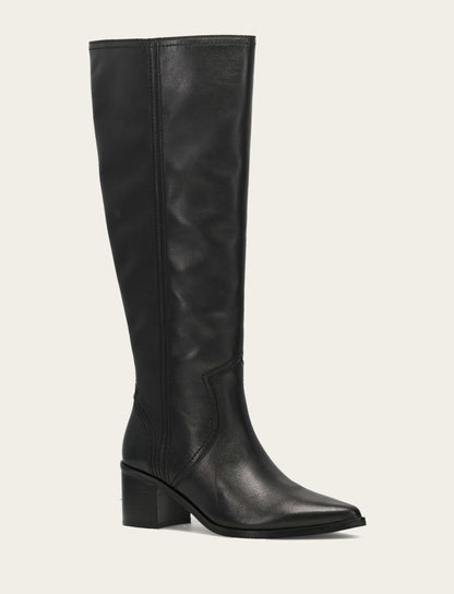 Women's Black Sadie Softy Tall Wide Calf Boot Black - Frye